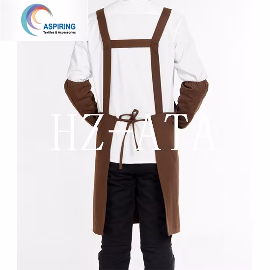 Custom Promotional Cotton Kitchen Apron for Waiter Apron Cooking Apron